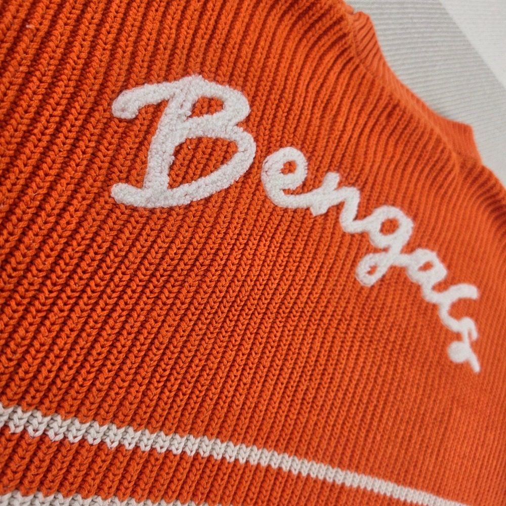 WEAR by Erin Andrews Bengals Sweater Womens Medium Orange Excellent NFL Knit